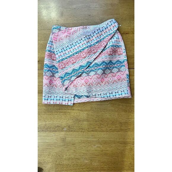 ZARA SKIRT AZTEC ASYMMETRICAL SKIRT WOMENS SIZE S - Picture 2 of 8